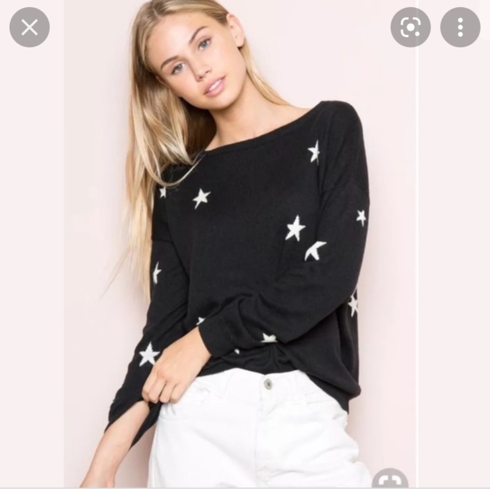 Brandy Melville Black Star Sweater